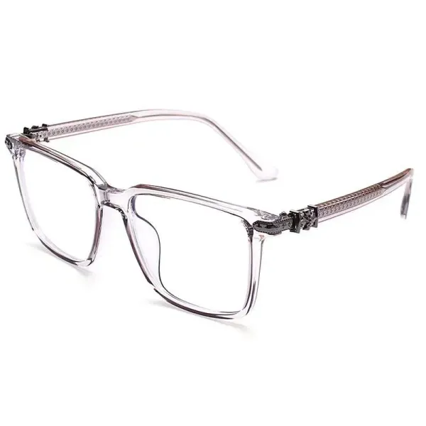 Design Amber Acetate Optical Glasses with Gold-tone Chain Detail Eyewear - 21