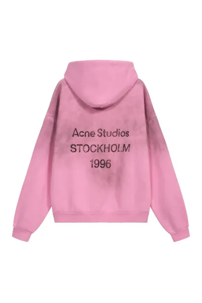 Acne Studios Stockholm 1996 Pink Cropped Hoodie - 13