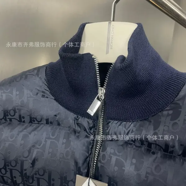 Dior Oblique Monogram Puffer Vest Gray - 4