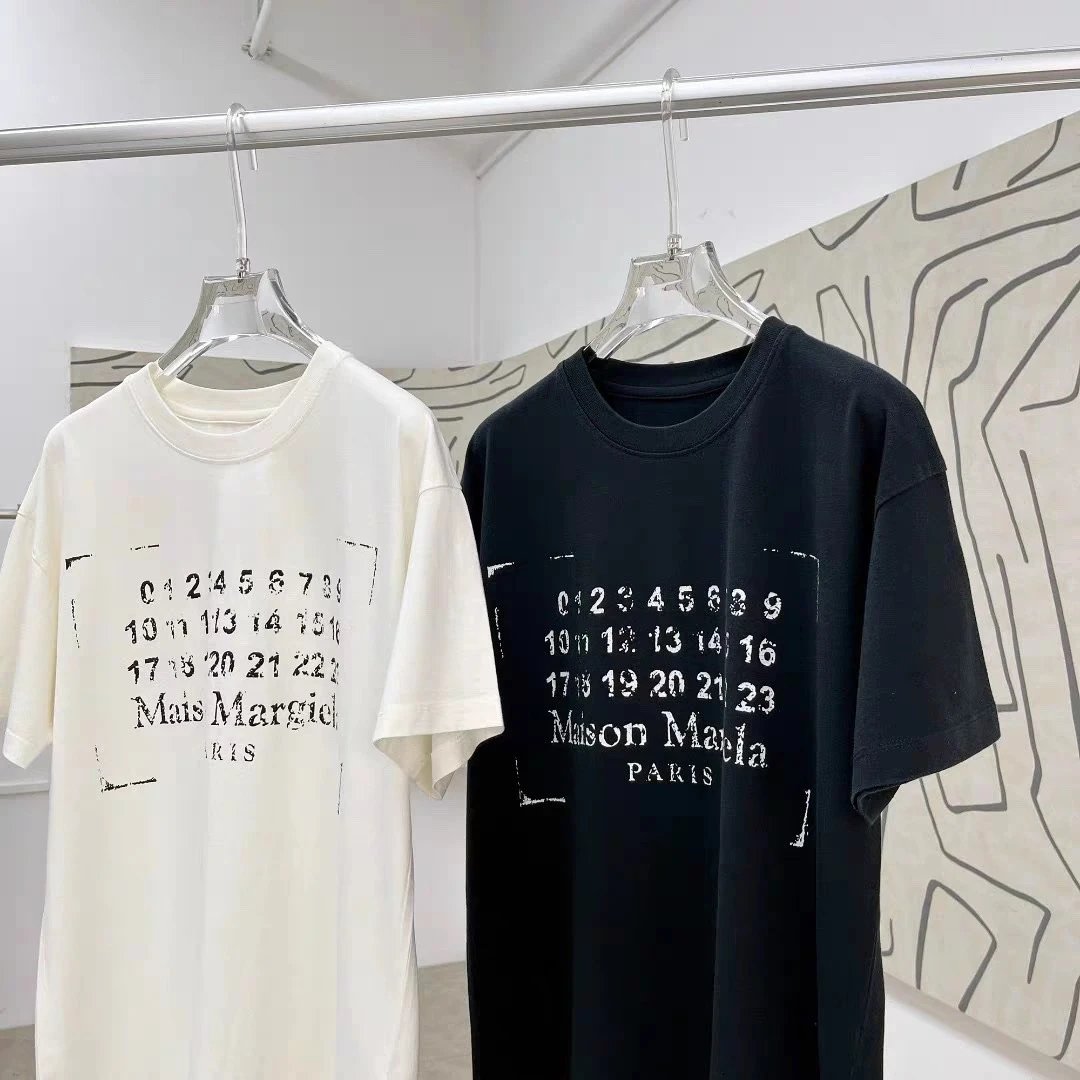 MM6 Maison Margiela Number 6 Graphic T-Shirt Black - 5