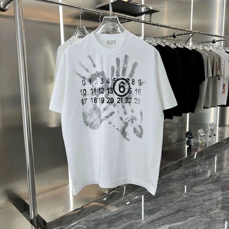 MM6 Maison Margiela Number 6 Graphic T-Shirt Black - 24