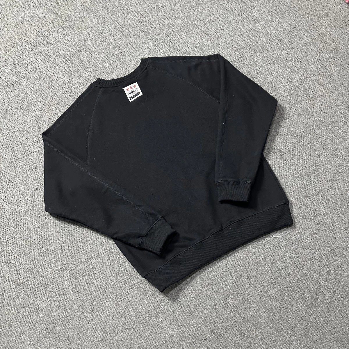 Design HMP Classic Raglan Sleeve Sweatshirt Black Hoodie - 29