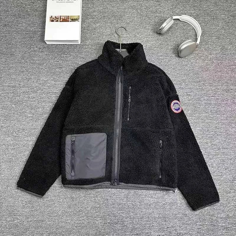 Canada Goose Fleece Jacket Black with Gray Panel Outerwear.jacket - 2