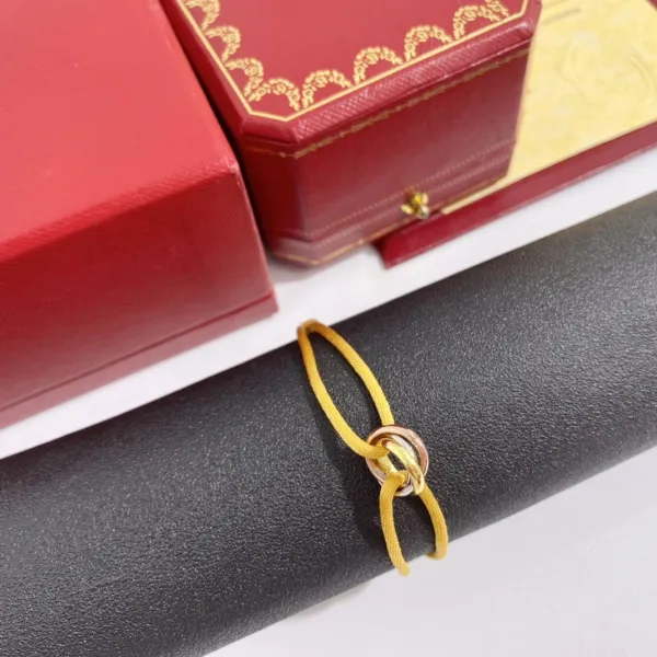 Cartier Trinity Bracelet Yellow Cord Jewelry - 1