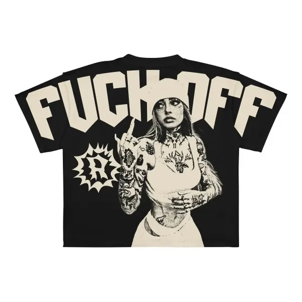 Design Money Is The Motive Graphic T-Shirt Beige - 10