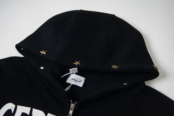 Grailz Certified Freak Black Zip-Up Hoodie - 5