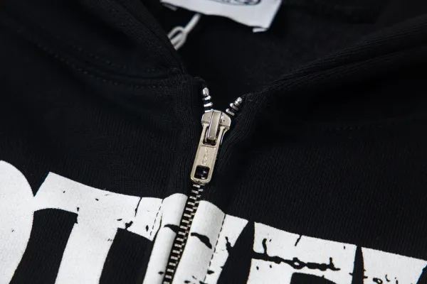 Grailz Certified Freak Black Zip-Up Hoodie - 8