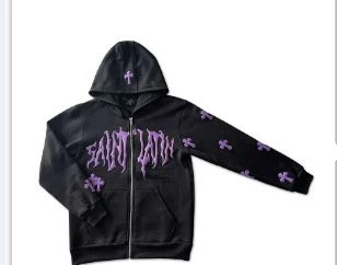 Design Sanctum Zip-Up Hoodie Black - 4