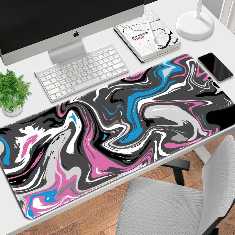 Design Abstract Malachite Swirl Large Mouse Pad Computer Accessories - 10