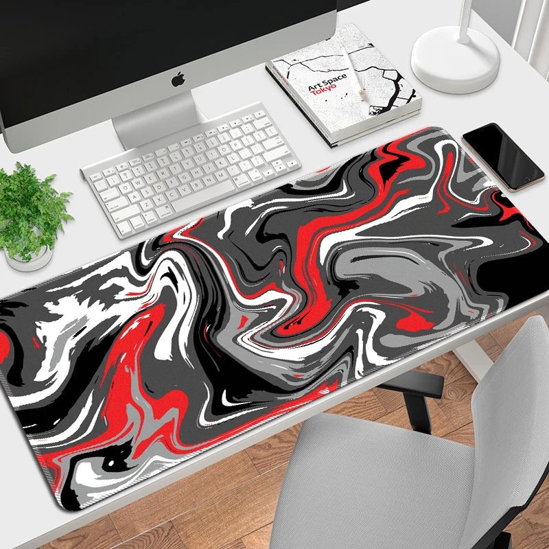 Design Abstract Malachite Swirl Large Mouse Pad Computer Accessories - 8