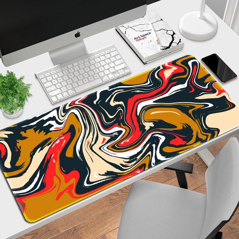 Design Abstract Malachite Swirl Large Mouse Pad Computer Accessories - 14