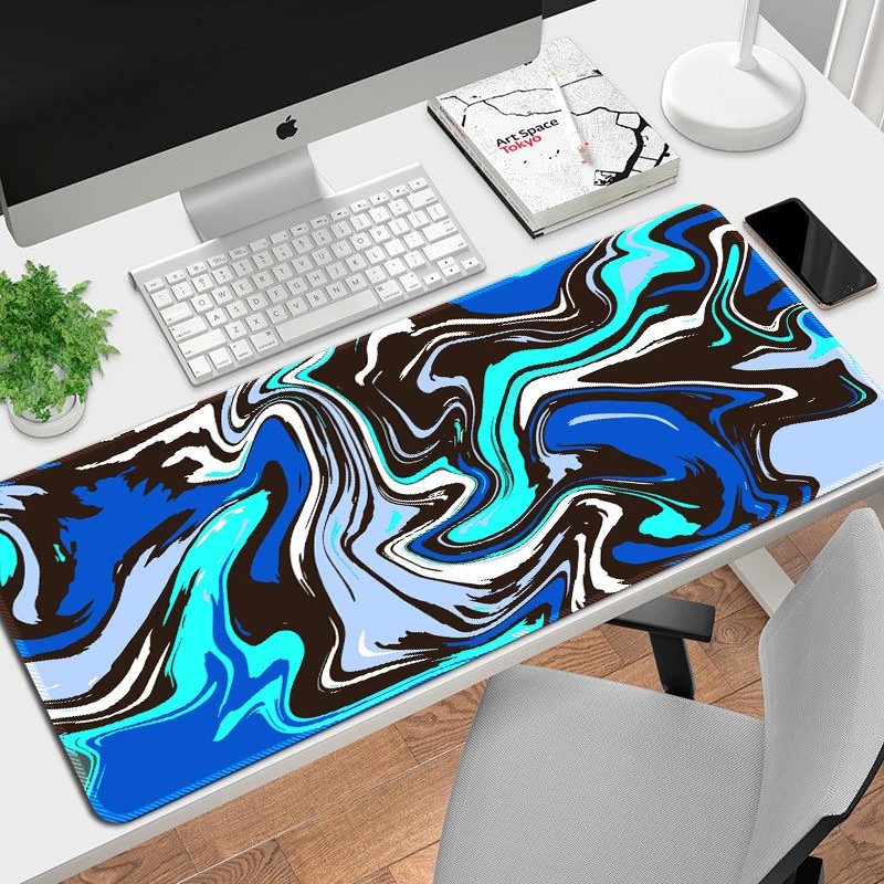 Design Abstract Malachite Swirl Large Mouse Pad Computer Accessories - 16