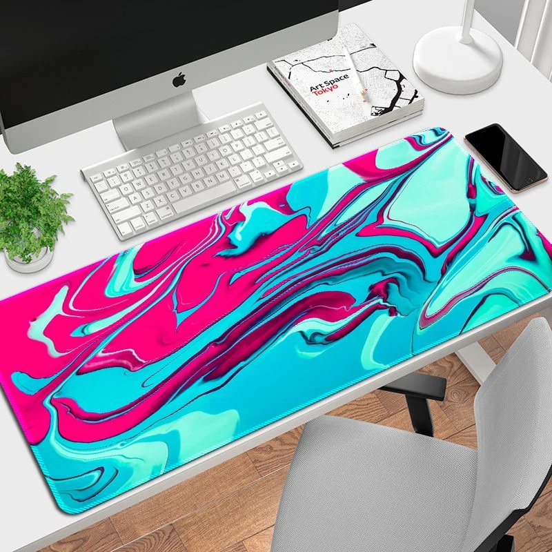 Design Abstract Malachite Swirl Large Mouse Pad Computer Accessories - 28