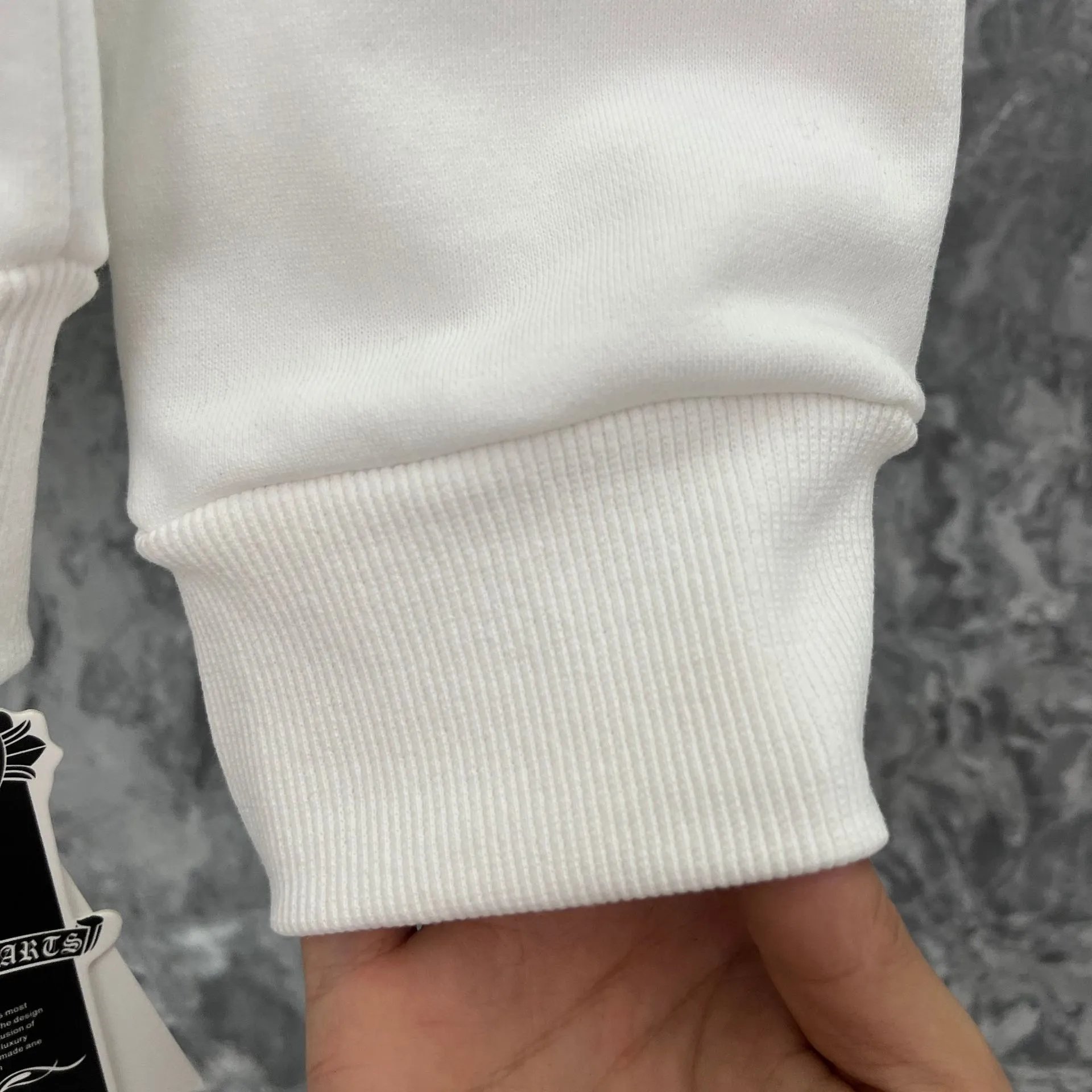 Chrome Hearts x The Rolling Stones Logo Hoodie White - 10