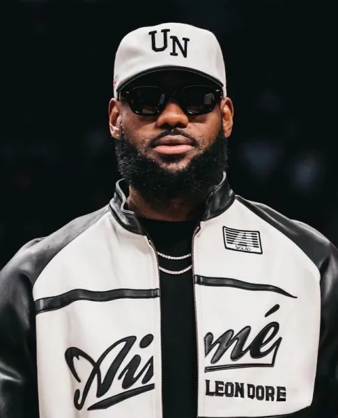 Aimé Leon Dore Leather Racing Jacket Black and White - 25
