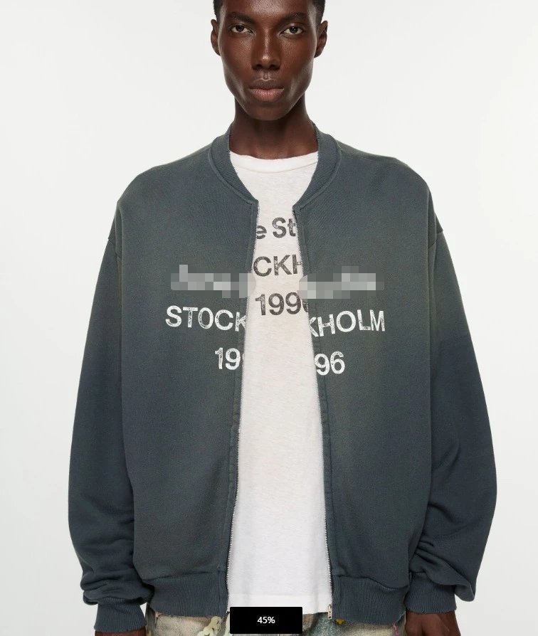 Acne Studios Stockholm 1996 Blue Tie-Dye Bomber Jacket Outerwear - 3