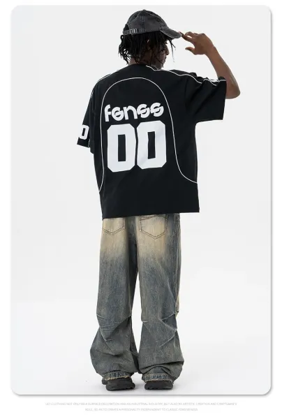 Design Fonse Horse Logo Black Sporty Jersey - 13