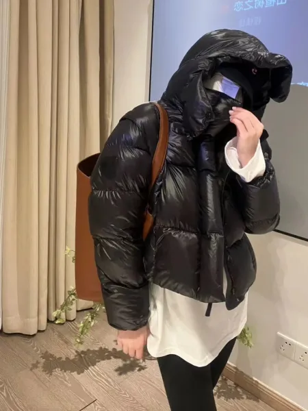 Moncler Genius Down Jacket in Periwinkle Blue with Puffer Design and Detachable Hood - 9
