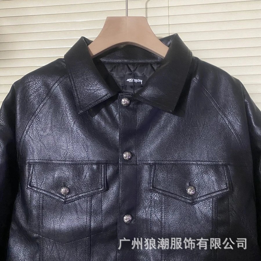 Chrome Hearts Leather Jacket Black - 6