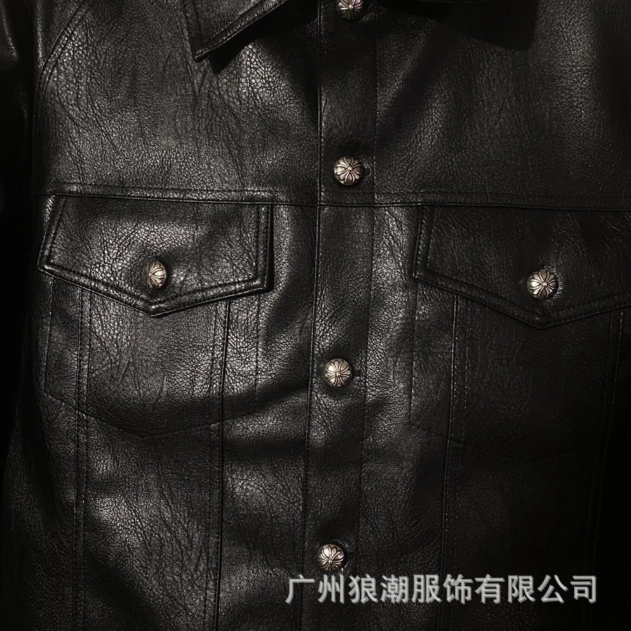 Chrome Hearts Leather Jacket Black - 19