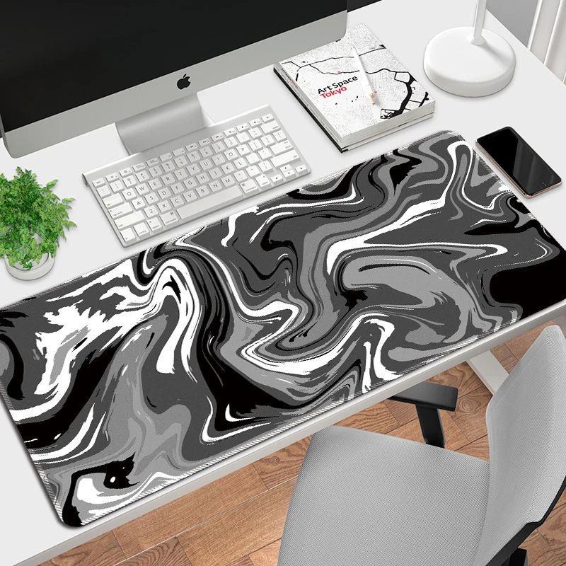 Design Abstract Malachite Swirl Large Mouse Pad Computer Accessories - 13