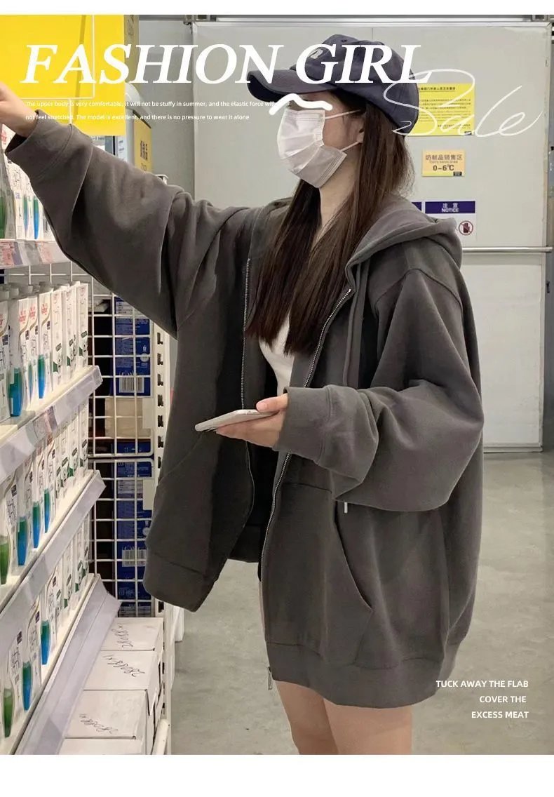 Design Zip-Up Hoodie Off-White Sweatshirt - 12