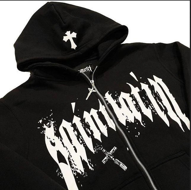 Design Sanctum Zip-Up Hoodie Black - 6