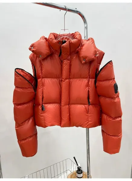 Moncler Genius Down Jacket in Periwinkle Blue with Puffer Design and Detachable Hood - 11