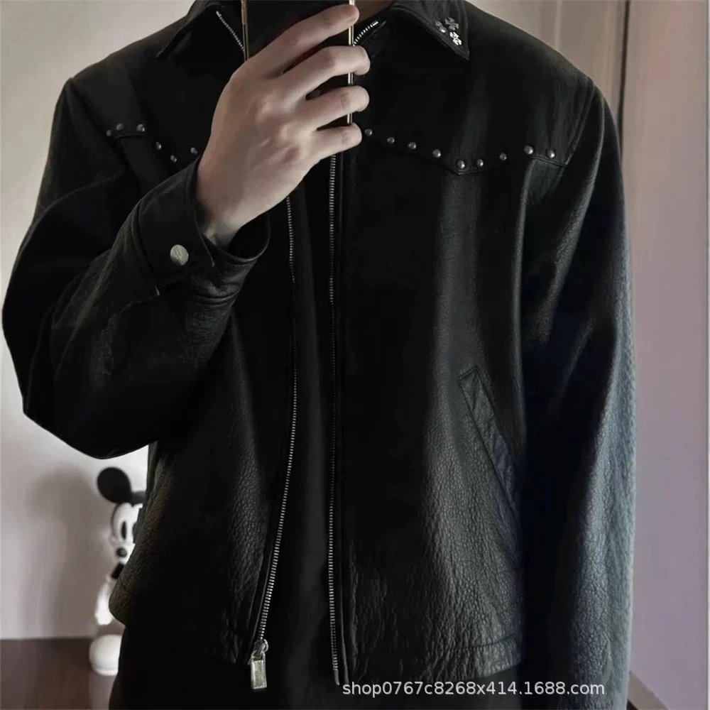 Enfants Riches Déprimés Studded Leather Jacket Black Leather Jacket - 17