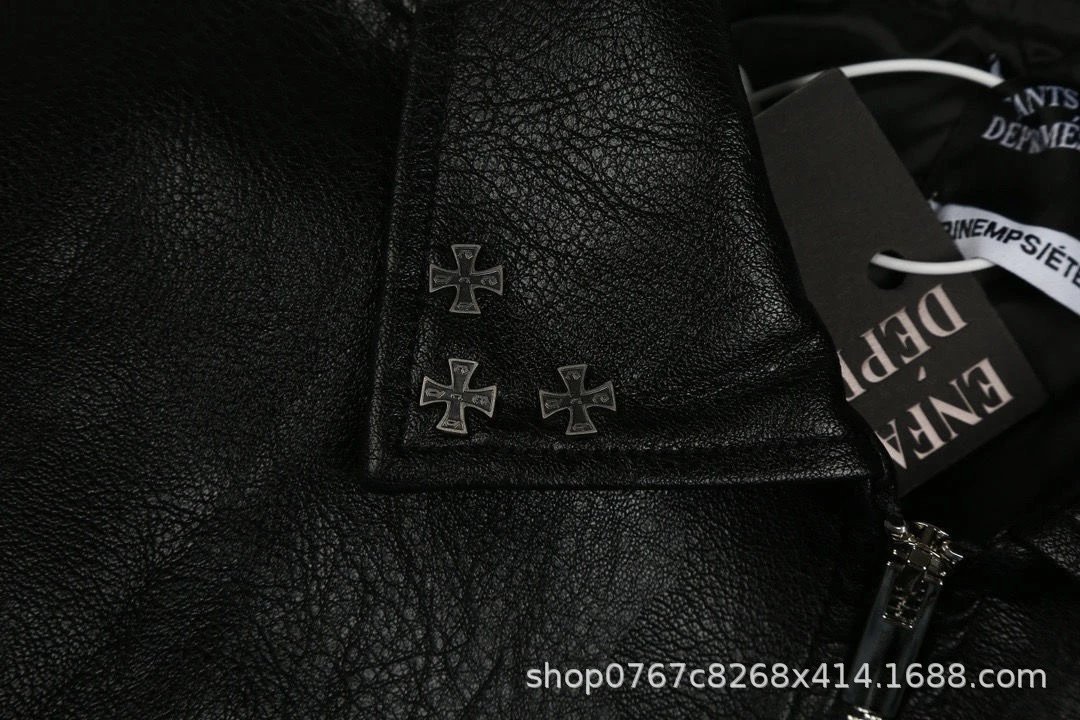 Enfants Riches Déprimés Studded Leather Jacket Black Leather Jacket - 8