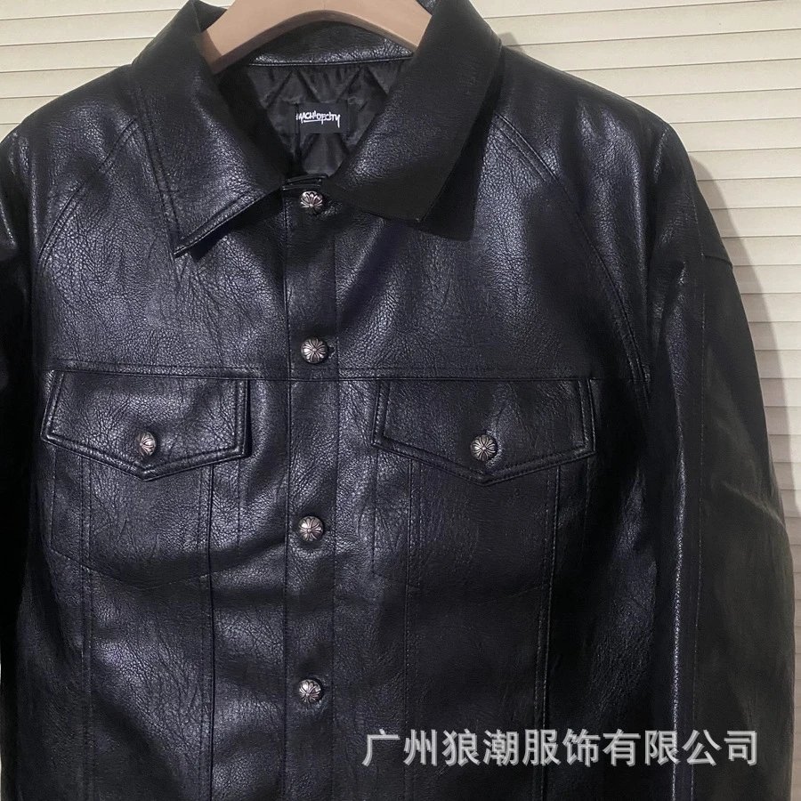Chrome Hearts Leather Jacket Black - 18
