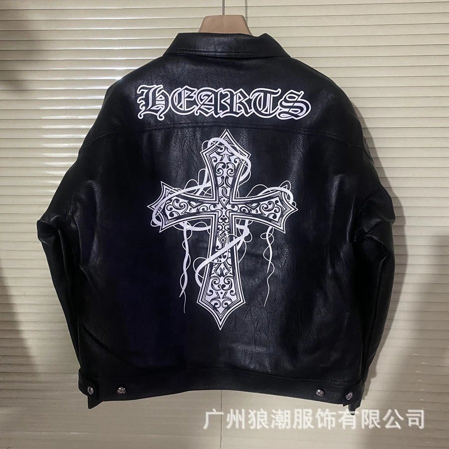 Chrome Hearts Leather Jacket Black - 15
