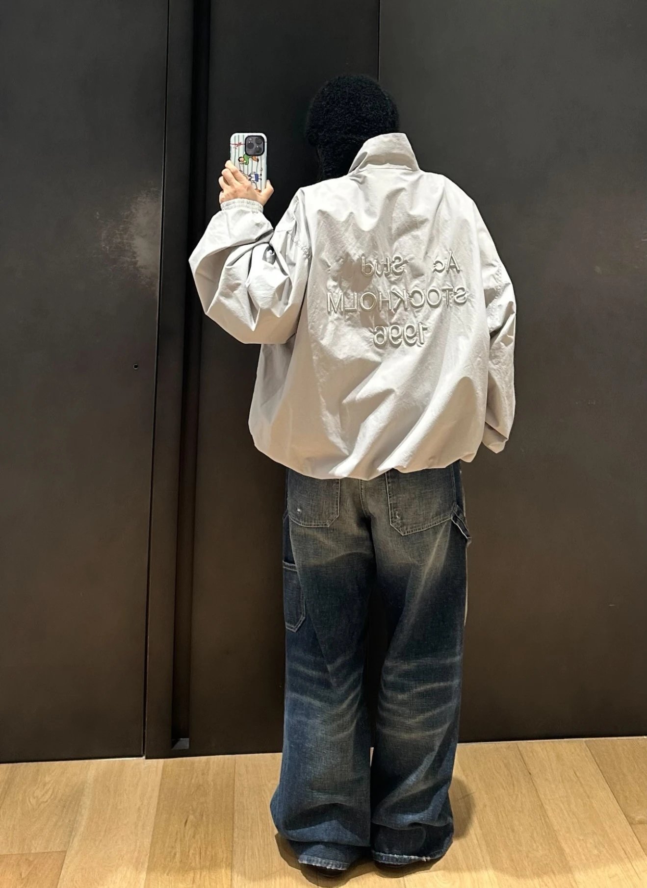 Acne Studios Stockholm 1996 Embroidered Windbreaker Jacket Outerwear - 10