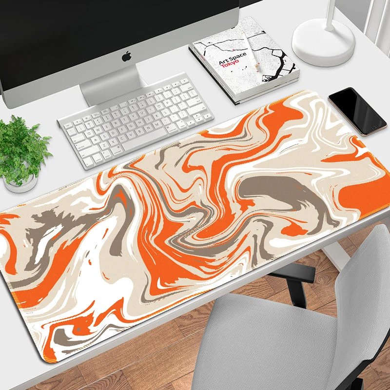 Design Abstract Malachite Swirl Large Mouse Pad Computer Accessories - 11