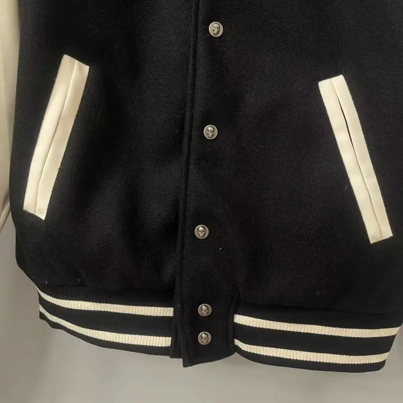 Godspeed Doberman Varsity Jacket Black Beige Outerwear.jacket - 13