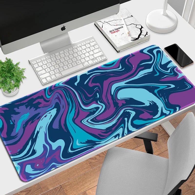 Design Abstract Malachite Swirl Large Mouse Pad Computer Accessories - 27