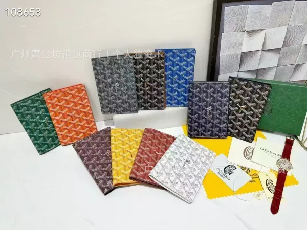Goyard Saint Louis Passport Holder Silver Wallets - 3
