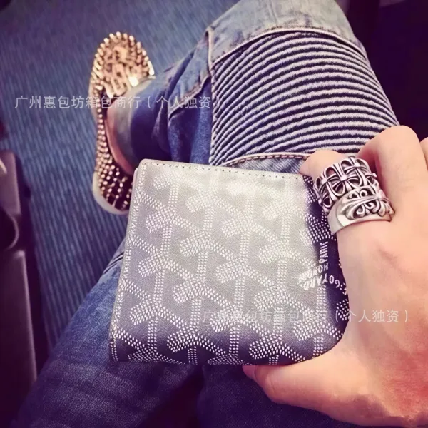 Goyard Saint Louis Passport Holder Silver Wallets - 7