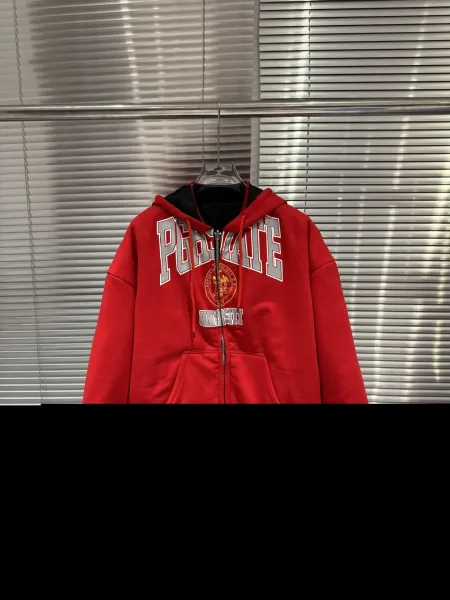 Design Pgh State University Red Hooded Jacket Hoodie - 6