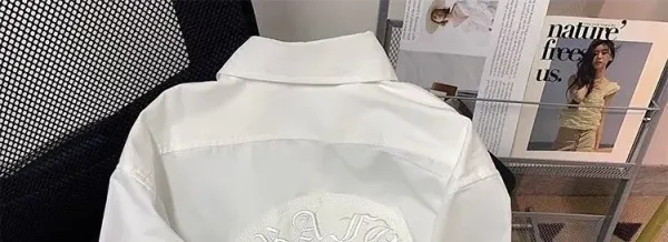Chrome Hearts Embroidered Patchwork Shirt White - 8