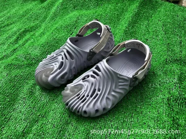 Crocs Mega Crush Clog Gray Sandals - 1