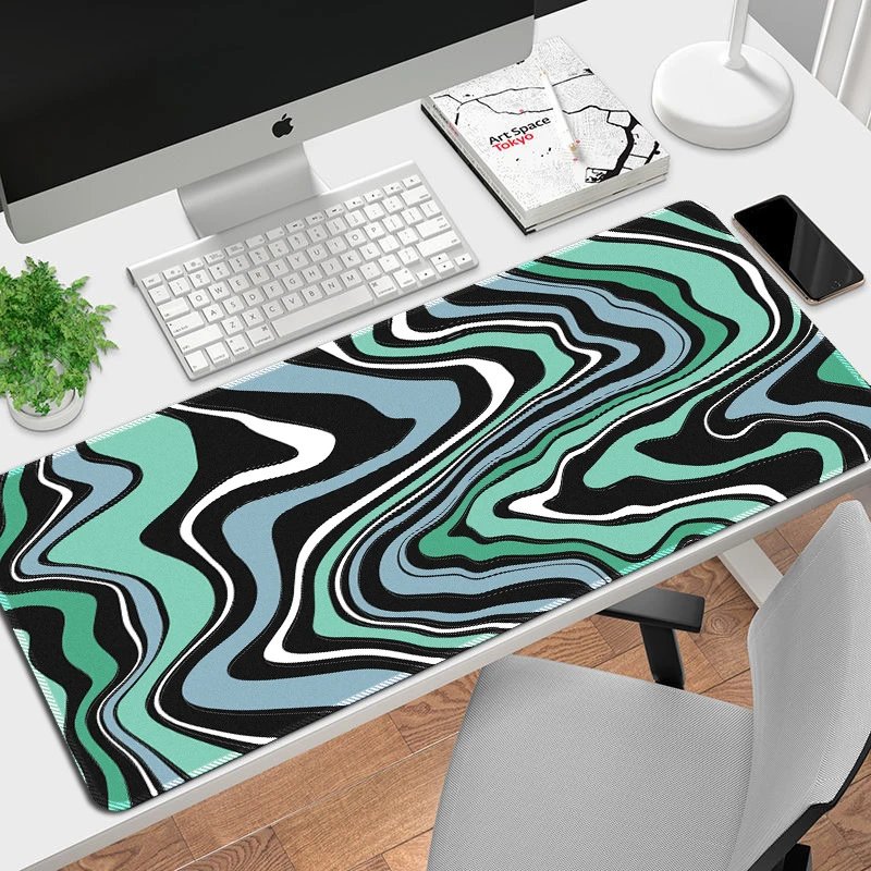 Design Abstract Malachite Swirl Large Mouse Pad Computer Accessories - 20