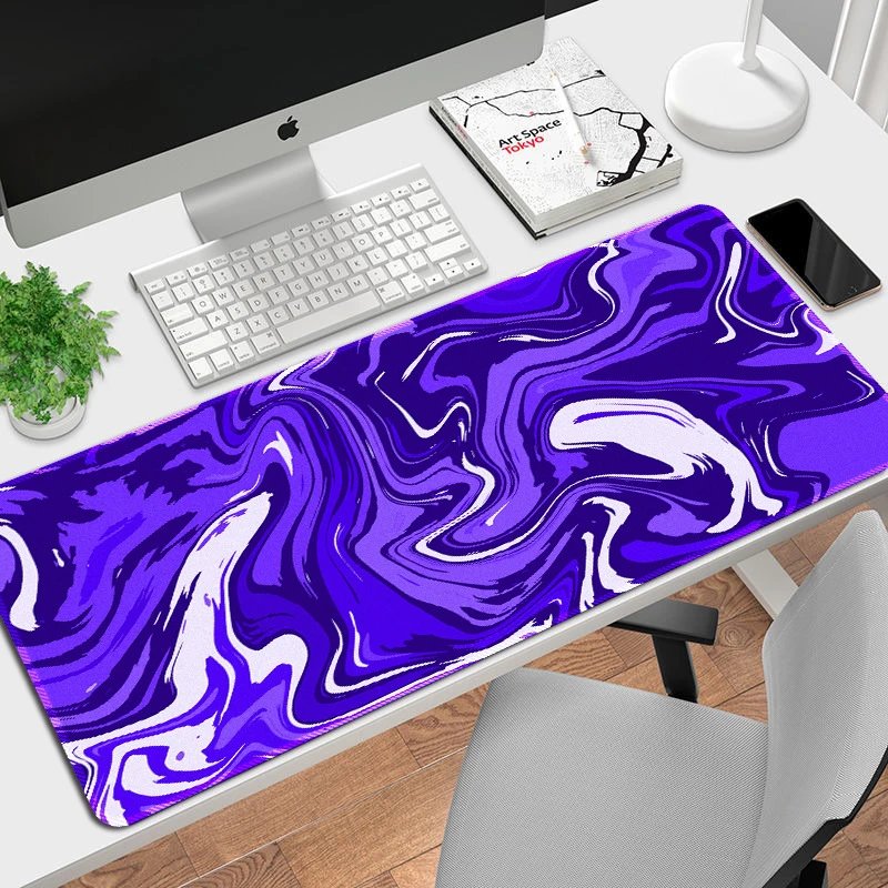 Design Abstract Malachite Swirl Large Mouse Pad Computer Accessories - 25
