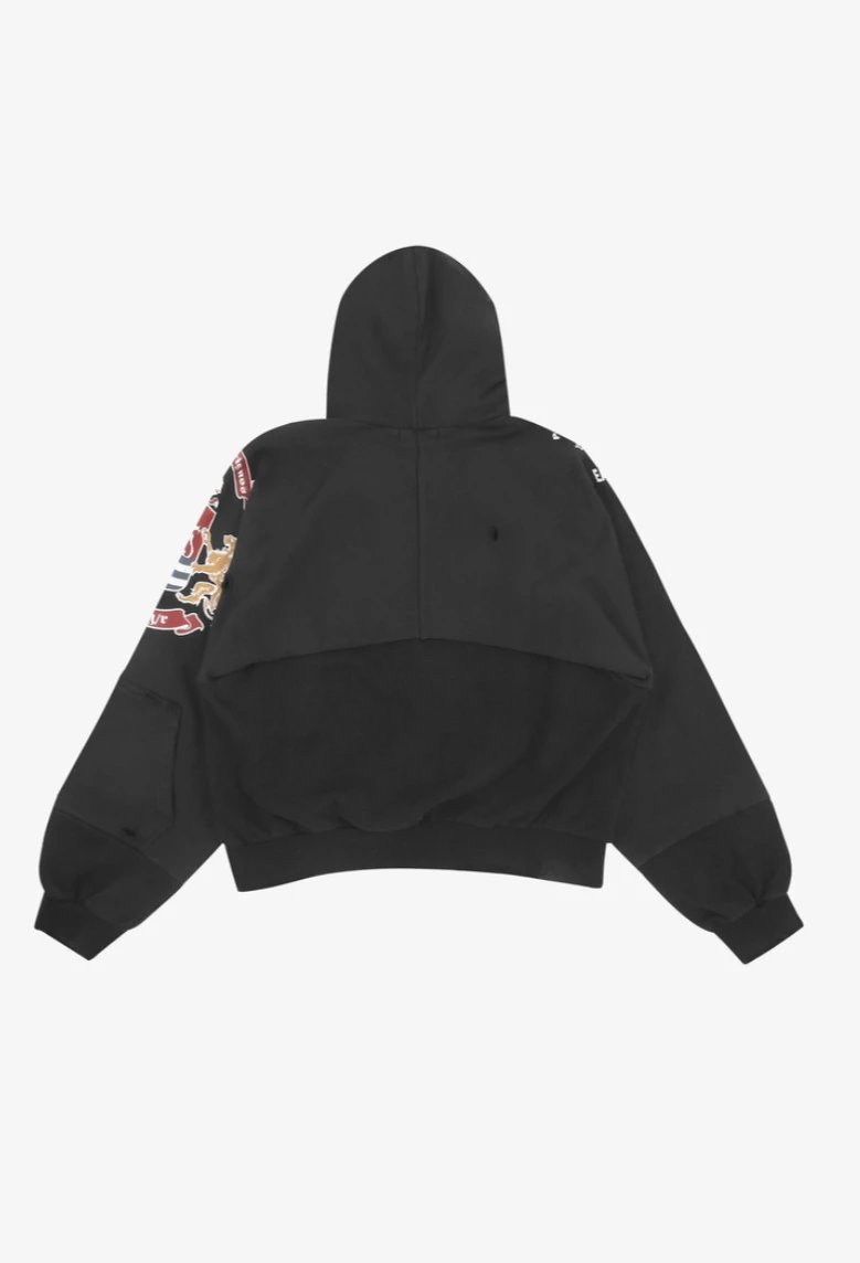 Design Project GIN London England Hoodie Black Hoodie - 7