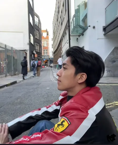 Ferrari Racing Jacket Red Black White Leather Jacket - 9