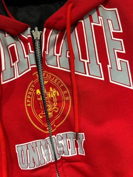 Design Pgh State University Red Hooded Jacket Hoodie - 15