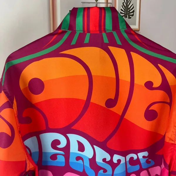 Versace Medusa Psychedelic Print Silk Shirt - 3