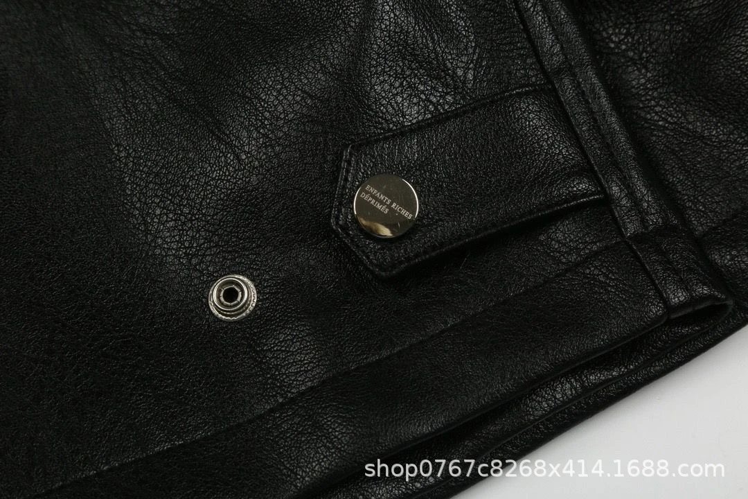 Enfants Riches Déprimés Studded Leather Jacket Black Leather Jacket - 14