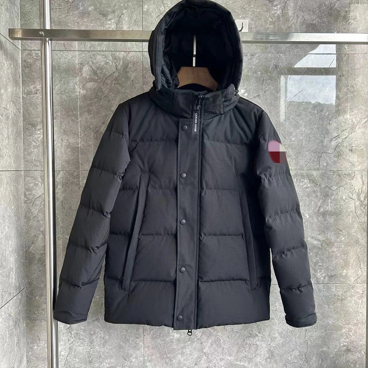 Canada Goose Expedition Parka Navy Blue Down Jacket - 9
