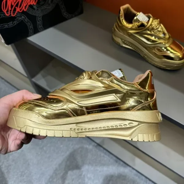 Versace Chain Reaction Silver Metallic Sneakers Chunky Sneakers - 20